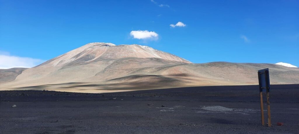 panorámica de la cordillera de los Andes